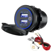 4.2A Dual USB Car Fast Charger Power Adapter Cigarette Lighter Socket Splitter◊ (for: MG)