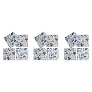 3x 4pc LVD Porcelain Coasters Cottage Blue Mat/Pad Home/Kitchen Decor 10cm Sqr