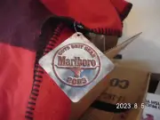 2003 Marlboro Blanket 68 x 54 Red@Black Two Black Stripes New with Tags