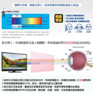 【藍光博士】 19吋 22吋 24吋 淡玫瑰高效能頂級抗藍光液晶螢幕護目鏡 JN-22PLR JN-24PLR