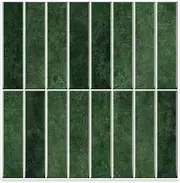 Stacked Peel and Stick Backsplash,Tile Stone Composite Self Adhesive Waterproof Backsplash, 11.81'' x 11.81''Square Tiles Backsplash for Kitchen Bathroom Fireplace Wall Tile (Green)