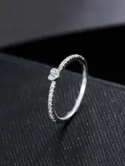 Anillos Sortijas Argollas de Compromiso Matrimonio Oro 10K Para Mujeres Corazon