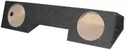 EMPTY WOOFER BOX DODGE X-CAB '96-'01; DUAL 10"; Under seat FRONT fire