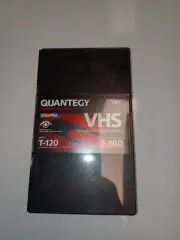 Quantegy Blank VHS Broadcast Videocassette, T-120, Ideal for Time Lapse, Sealed