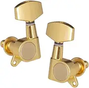 xinyee 6pcs Sealed Guitar String Pegs Locking Tuners 3L3R Tuning Pegs String Tuners Electric Acoustic Guitar Tuner Machine Heads Knobs 3 Left 3 Right