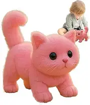 Realistic Robot Cat, Electric Cat Stuffed Animal, Kids Supplies for Thanksgiving Valentine's Day Family Daughter Son Friends Girls Boys Offices