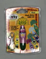 EMTEC KOOKY WAVE 2, USB 2.0 FLASH DRIVE 2 GB, New In Package - LuAnA #250