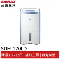 在飛比找蝦皮商城優惠-SANLUX台灣三洋17公升微電腦除濕機 SDH-170LD