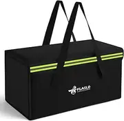 FLASLD Large Fireproof Lipo Bag for 200Ah Lithium Battery Storage and Charging, 22 x 9 x 9.5in E-Bike Battery Bag Waterproof Box for Documents and Valuables Black LBB