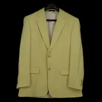 在飛比找蝦皮購物優惠-【Coconut Grove】絲質 西裝外套 40 黃 男