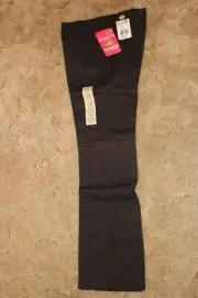 Dickies Girl's Wide Band Uniform Stretch Fabric Sz 5 Black Bootcut Pants 30x31.5