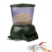 Pond Automatic Fish Feeder(4.5L),Large Pond Fish Feeder Automatic Dispenser O...