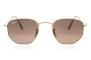 Ray-Ban RB3548N Hexagonal Metal Flat Lenses 912443 Unisex Sunglasses