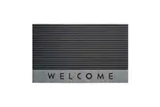 Solemate Rubber Welcome Stripe 45x75cm Functional Outdoor Front Doormat