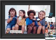 Digital Photo Frame, WiFi 10.1 Inch Digital Picture Frame Built in 32GB Storage Motion Sensor Auto-Rotation Use SD Card/USB Driver, 1280x800 Touch Screen, Share Moments Instantly via Frameo App