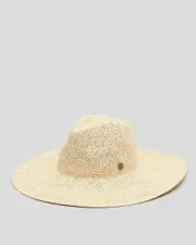 [Rip Curl] Rip Curl Women's Surf Treehouse Panama Hat in Natural Size Small S Natural