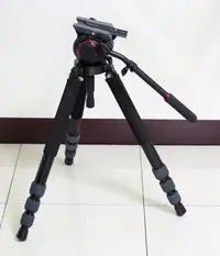 在飛比找Yahoo!奇摩拍賣優惠-Manfrotto 曼富圖 504HD油壓雲台+巨成5號腳架