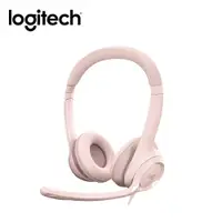 在飛比找誠品線上優惠-logitech羅技H390 USB有線耳機麥克風/ 玫瑰粉