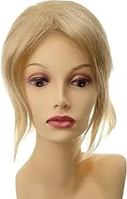 WIG ME UP - L056-24BT613 Toupee Long and Voluminous Hairpiece Hair Replacement Attachment Hair Filler Clip in Approx. 30 cm Blonde Golden Blonde Platinum Blonde Mix