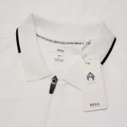 Brax NWT Percy 1/4 Zip Short Sleeve Polo Shirt Size XL White Cotton & Polyester