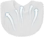 Soft Teething & Drooling Bandana, Absorbent & Breathable Fabric, Adjustable Snap Closure, Cute & Comfortable Design, for Babies, Boys, Girls, Daily Use, 25x20 cm, Cotton