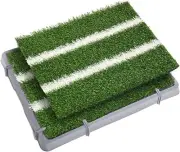 Artificial Dog Grass Pad w/ Tray Made for Pets & 2 Free Sporty Turf Mats + Gift
