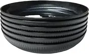6 Pack Wheat Straw Plates Reusable Dinner Plates, Durable & Lightweight, Perfect for Home, Parties, Camping, and Dishwasher Safe (Black)