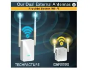 WiFi Extenders Signal Booster for Home with 1.2Gbps Ethernet Port -WIFI Repeater