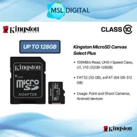 在飛比找蝦皮購物優惠-金士頓 MicroSD 帆布精選 Plus Micro SD