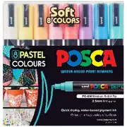 POSCA PC5M Paint Markers Pastel 8 Pack