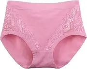 [Generic] Womens Underwear Lace Womens Plus Size Underwear Cotton Panties Lace Soft Hipster Panty Ladies Stretch Sexy Briefs Big Panties