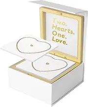 [Generic] Permanent Bracelet Set - Matching Bracelets for Him and Her, Bracelet Set for Couples, Jewellery Set with Fixed Clasp, Friendship Bracelets with Clasp, Unique Heart Chain with Clasp for