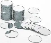 60 Pieces Small Circle Craft Mirror, 2 Inch Mini Mosaic Mirror Tiles round Decor