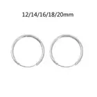 Hinged Hoop Earring Round Thin Circle Sleepers Earrings