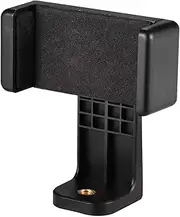 Phone Clamp Holder Phone Mount Adapter Phone Clip for Tripod Selfie Stick with Detachable Clamp 360° Rotatable with Three 1/4 Thread Compatible with 11/11 Pro/ 11 Pro Max/ 11 Xr/ 11 Xs/ 11 Xs Black