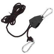 Upgraded Durable Easy to Use Outdoor Tent Adjustable Rope with Hanging Hooks 6ft