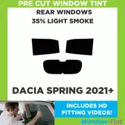 Pre Cut Window Tinting Film for Dacia Spring 2021+ 35% Light Rear Tint Kit Tint