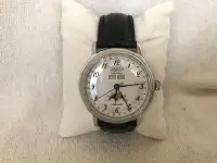 在飛比找Yahoo!奇摩拍賣優惠-近新瑞士製ARDEN雅頓限量年曆月相紳士機械錶