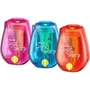Bostitch Office Twist-n-Sharp Pencil Sharpener, For Kids & Colored Pencils, Asso
