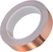 Copper Tape, Copper Foil Tape, Single Sided Flashing Conductive Tape, Stained Glass Foil Tape for Paper Circuits, Electrical Repairs, Grounding, Arts and Crafts, Home Interior