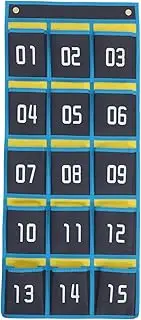 KALLORY Wall Mounted Organizer for Phones Calculators Modern Classroom Storage Nonwoven Easy Installation Versatile for Keys Cards for Classrooms