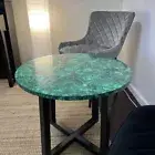 Round Green Malachite Stone Table/Malachite Coffee Table Top/ side Table Top