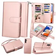 Takfox Galaxy A14 5G Case, Galaxy A14 5G Phone Case Wallet, PU 02-Rose Gold