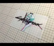 Reflective Cyberpunk 2077 Edgerunners Rebecca JDM Car Computer Sticker #CE17