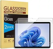 SPARIN [2 Pack] Screen Protector for Surface Pro 11 2024/Microsoft Surface Pro 9/Surface Pro 10/Surface Pro 8/Surface Pro X, [13 inch], 9H Tempered Glass/Support Surface Pen