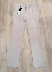 $425 Mens Emporio Armani Tapered Suit Pants Trousers Tan 50 US 34