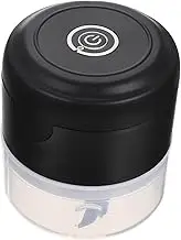 HEALEEP 1Set Mini Wireless Electric Garlic Chopper Portable Food Processor for Quick Garlic Ginger Mincing for Home Kitchen Use USB Rechargeable Practical One Hand