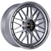 BBS LM 20x10.5 5x114.3 ET35 Diamond Blk/Diamond Cut Lip Wheel PFS/Clip Required