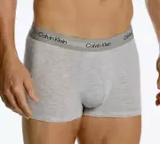 CALVIN KLEIN Ultra Soft Modern Modal Heather Grey Trunk Underwear Mens S M L XL
