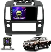 Android 10 Radio Double Din Car Stereo Sat Nav for Nissan Navara (2006-2012) GPS Navigation 9'' Headunit MP5 Multimedia Video Player FM Receiver with WiFi DSP Carplay(Size:Octa Core 4+64 G)